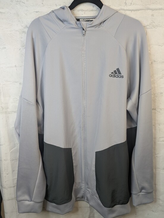 adidas Other - Adidas D4T Designed For Training Full-Zip Hoodie Jacket Grey Men's XL